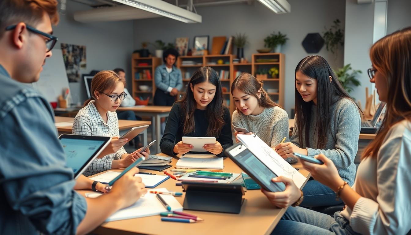 Structured study materials and learning resources on a desk